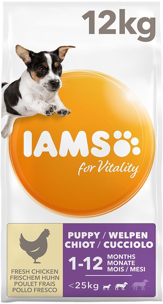 IAMS for Vitality Puppy & Junior Small Medium poulet pour chiot - 12 kg