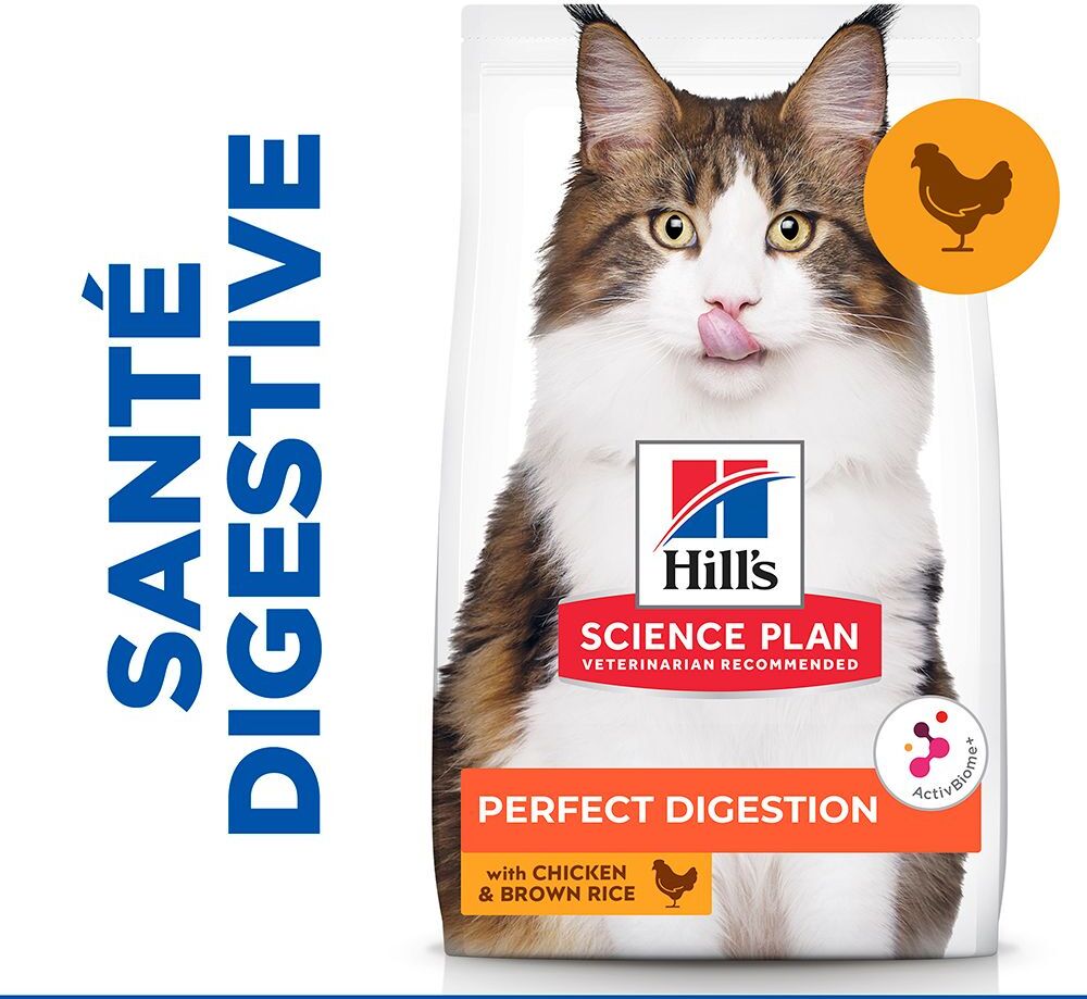 Hill's Science Plan Adult Perfect Digestion poulet pour chat - 1,5 kg