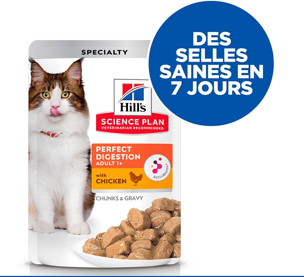 Hill's Science Plan Adult Perfect Digestion pour chat - poulet (24 x...