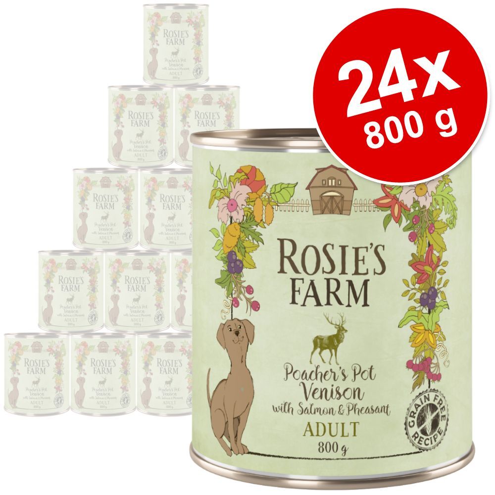 Rosie's Farm Adult 24 x 800 g pour chien - bœuf