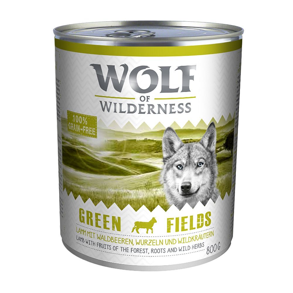 Wolf of Wilderness 24x800g Adulte Wild Hills canard Wolf of Wilderness - Pâtée pour chien