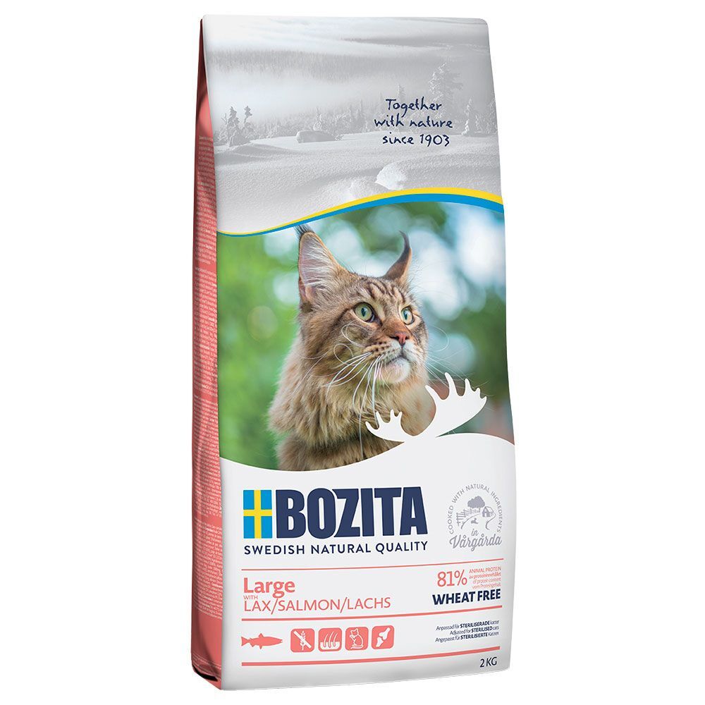 Bozita Large sans blé pour chat - 2 x 10 kg