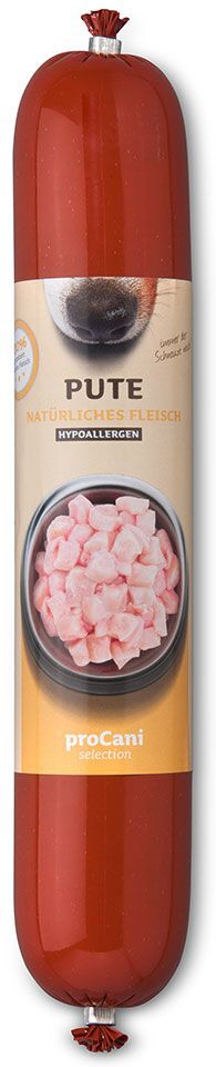 proCani Saucisse hypoallergénique à la dinde pour chien - 10 x 400 g