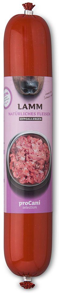 proCani Saucisse hypoallergénique à l'agneau pour chien - 10 x 400 g