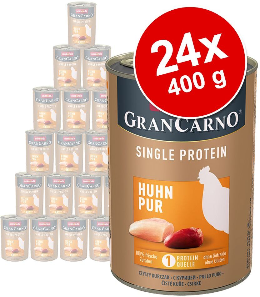 Animonda GranCarno Adult Single Protein 24 x 400 g pour chien - pur bœuf