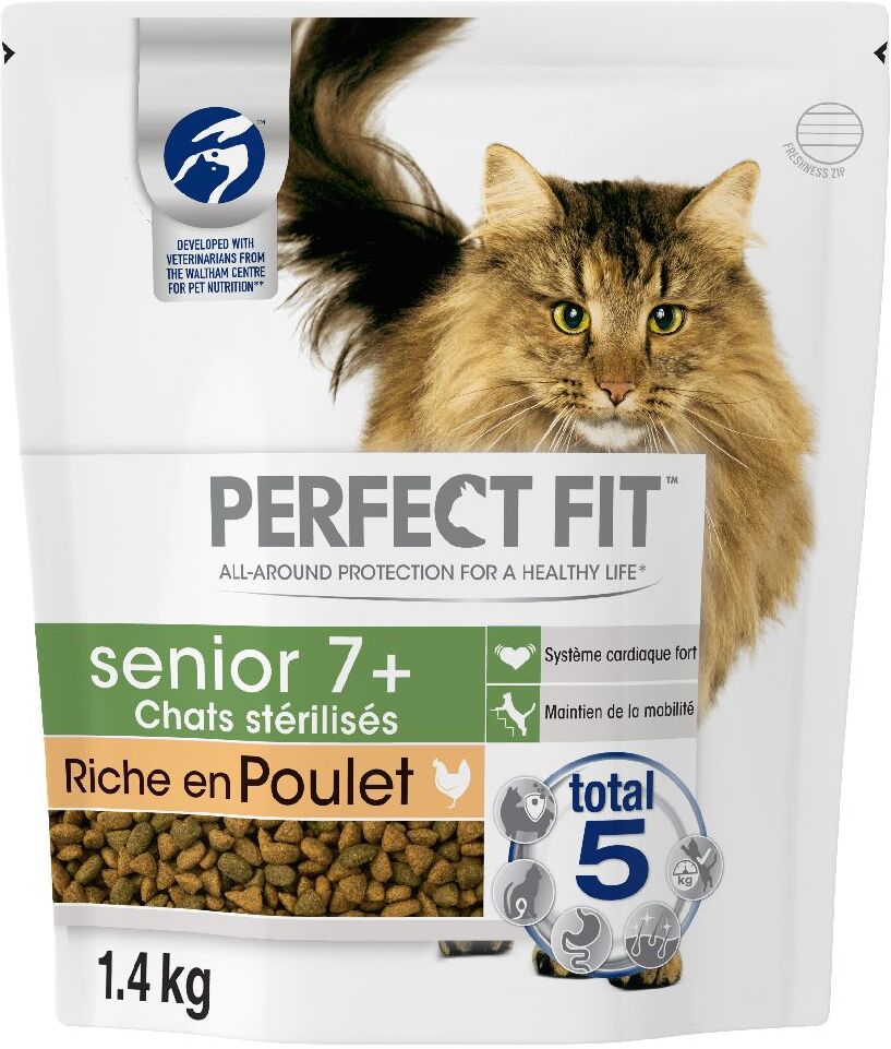 Perfect Fit Sterilisé Senior 7+ Riche en poulet - lot % : 4 x 1,4 kg