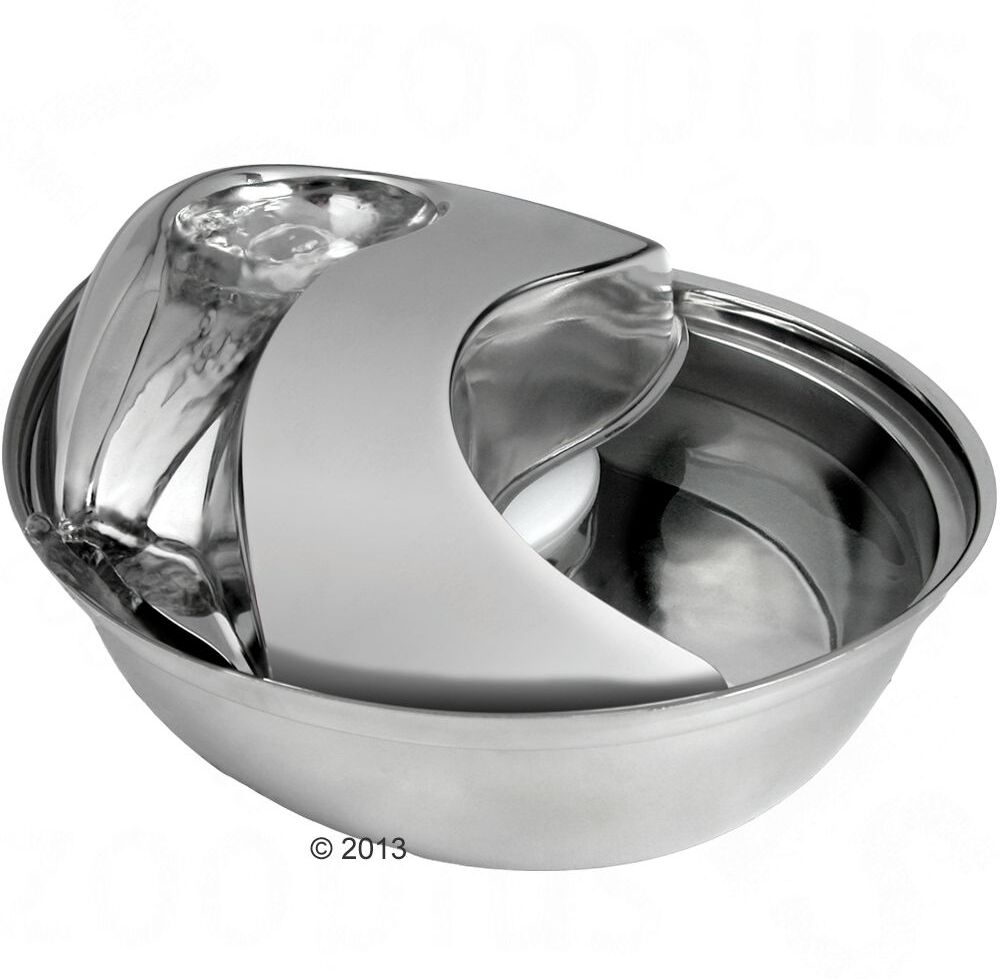 No Brand Fontaine à eau pour chat et petit chien Raindrop en inox - lot...