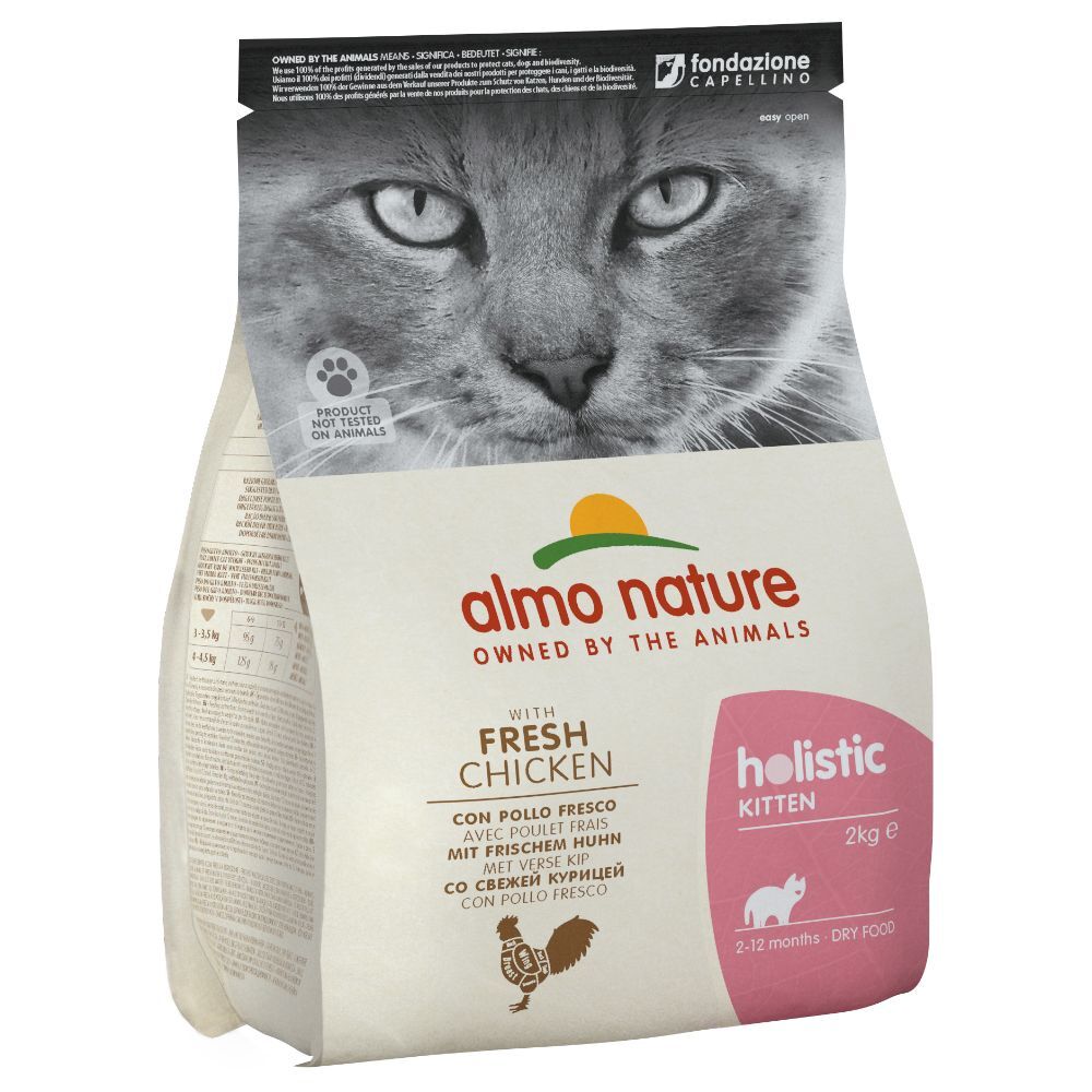 Almo Nature Holistic 2x12kg Kitten, poulet & riz pour chaton Almo Nature Holistic -...