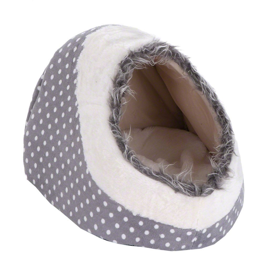 bitiba L 40 x l 40 x H 28 cm Niche White Dots - Couchages pour Chat