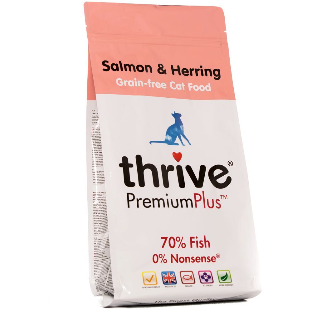 Thrive 1,5kg PremiumPlus, saumon & hareng Thrive - Croquettes pour Chat