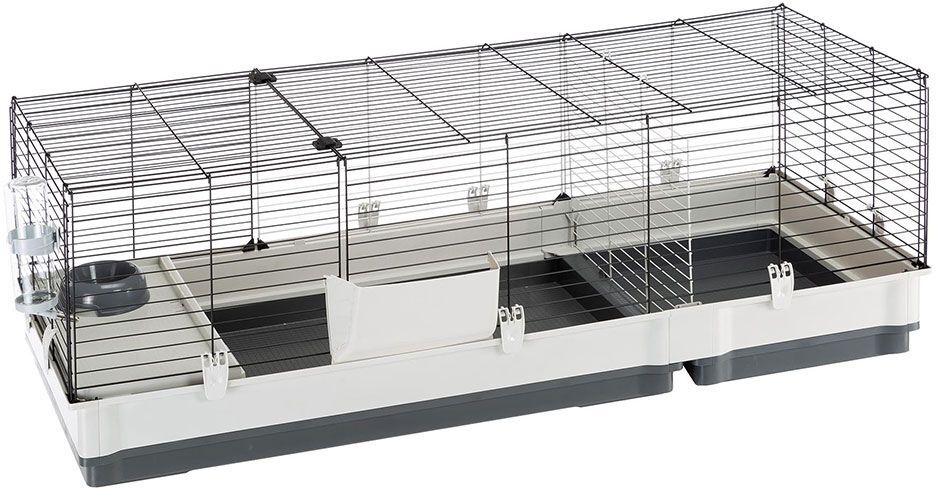 ferplast Cage Plaza 140 pour lapin et rongeur - L 142 x l 60 x H 50 cm