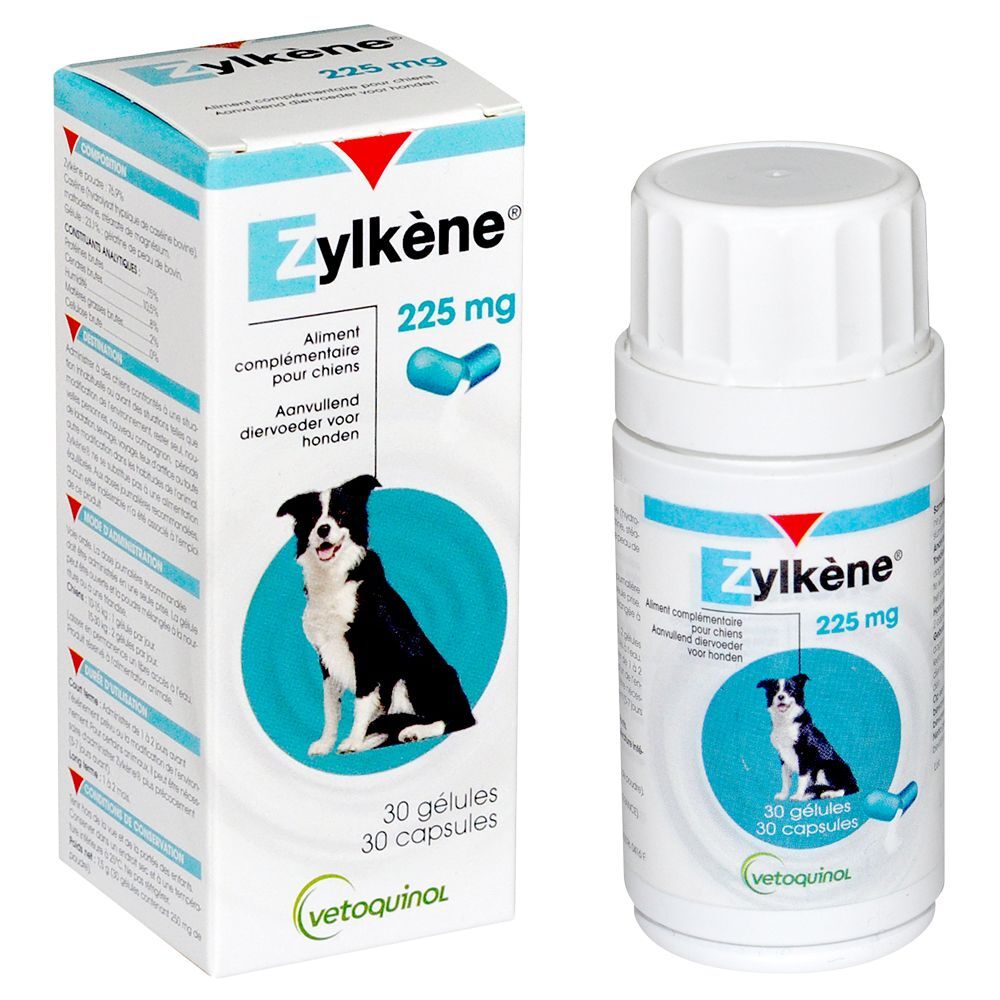 Vetoquinol Vétoquinol Zylkène 225 mg pour chien 10 - 30 kg - 2 x 100 gélules