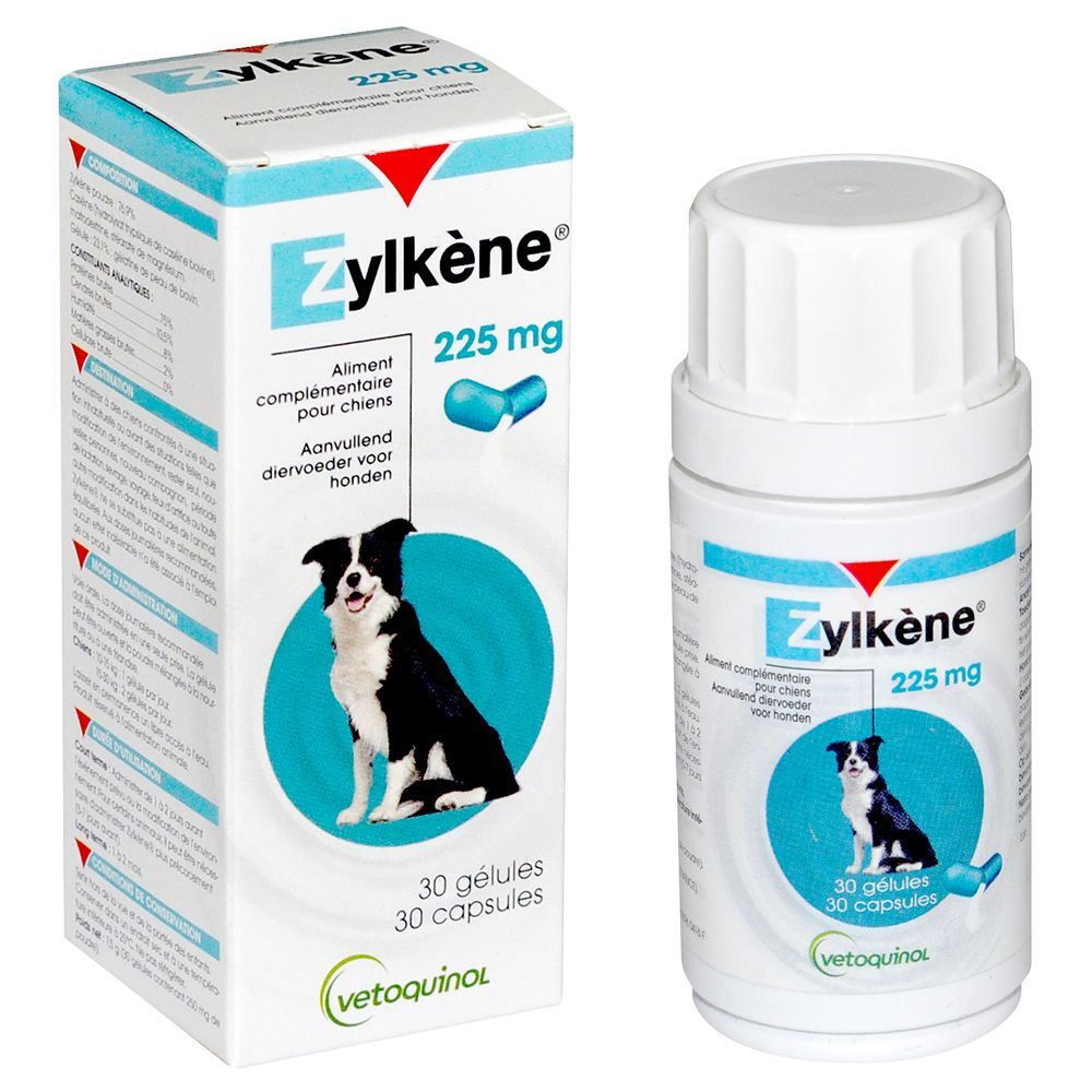 Vetoquinol Vétoquinol Zylkène 225 mg pour chien 10 - 30 kg - lot % : 2 x 100...