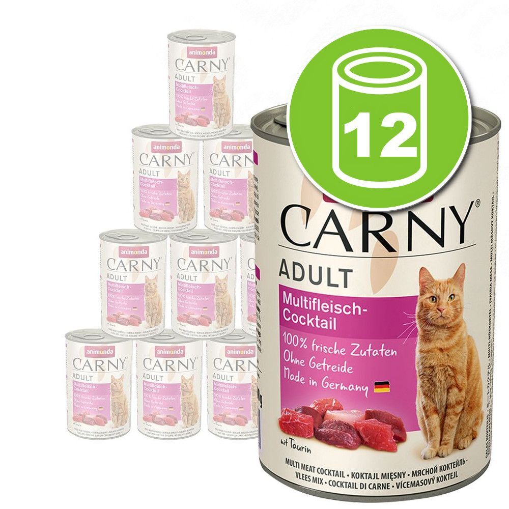 Animonda Carny Lot Animonda Carny Adult 24 x 400 g pour chat - poulet, dinde, lapin