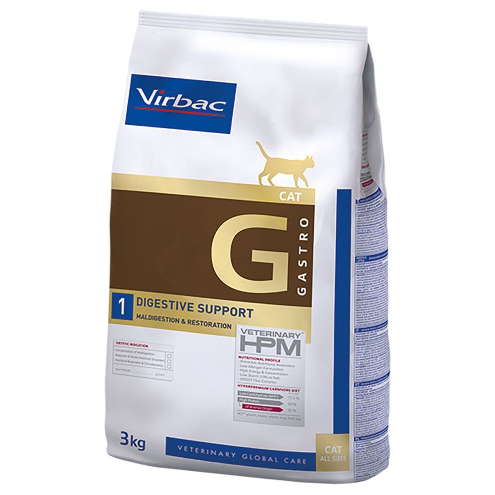 Virbac Veterinary HPM G1 Digestive Support pour chat - 2 x 3 kg
