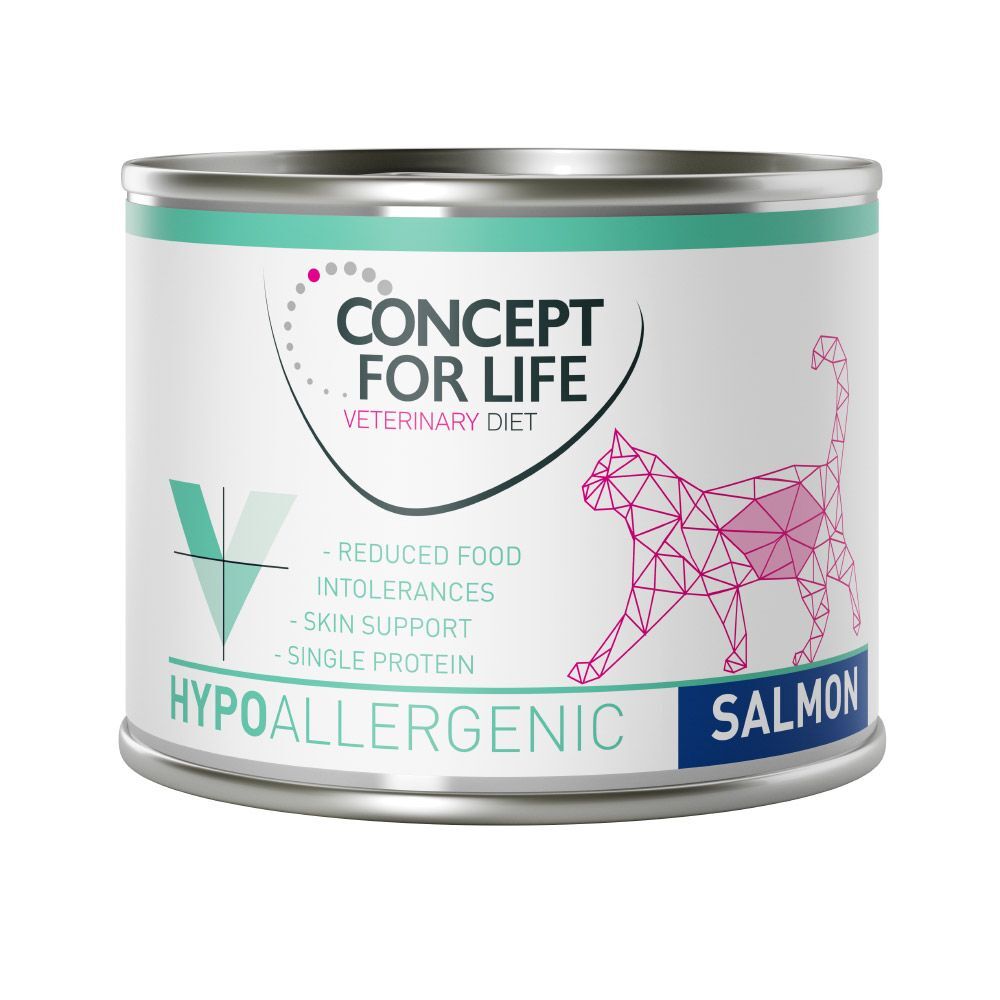 Concept for Life VET 6x185g Veterinary Diet Hypoallergenic, saumon Concept for Life VET -...
