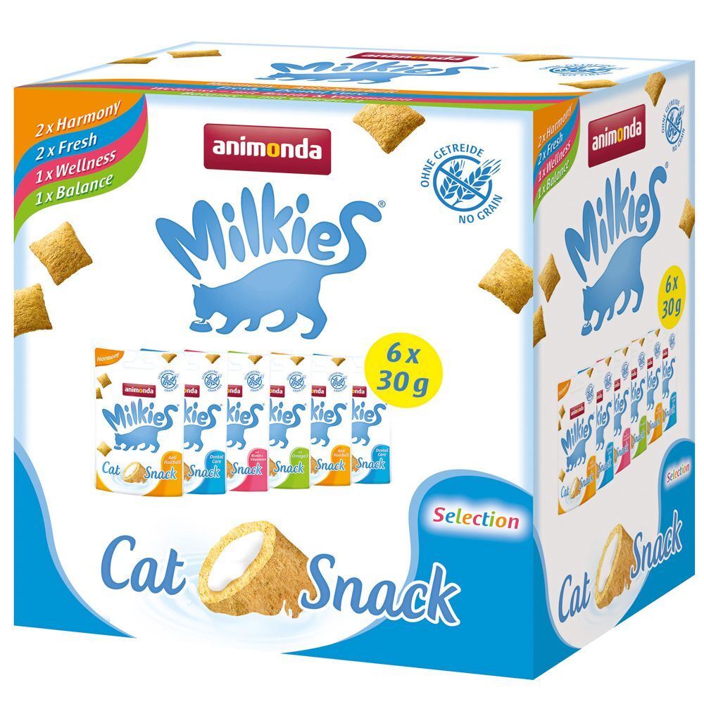 Animonda Lot mixte Animonda Milkies pour chat, 6 x 30 g - 18 x 30 g (4 variétés)
