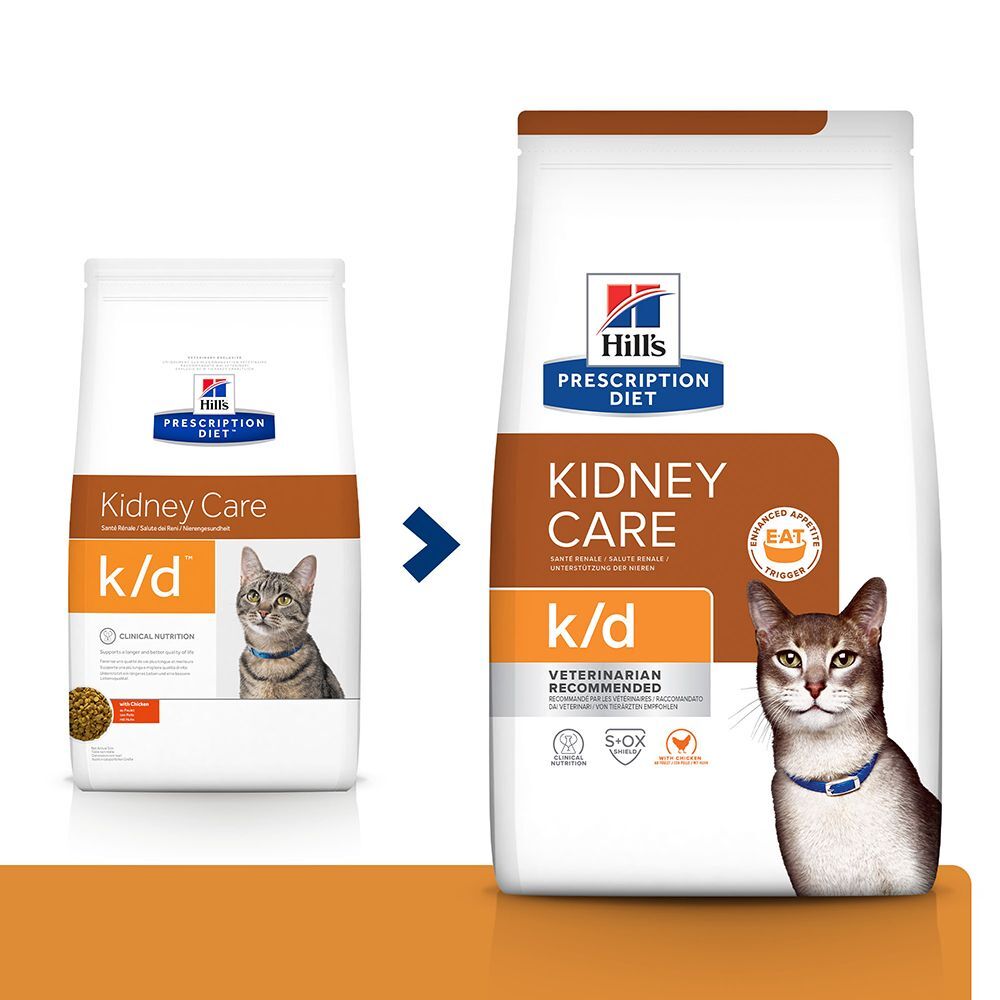 Hill's Prescription Diet k/d Kidney Care poulet pour chat - 2 x 8 kg