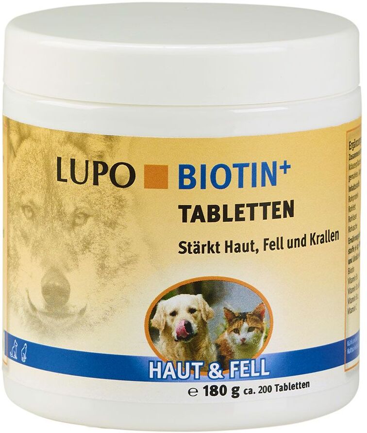 Luposan LUPO Biotin+ en comprimés pour chien et chat - 2 x 180 g (environ 400...