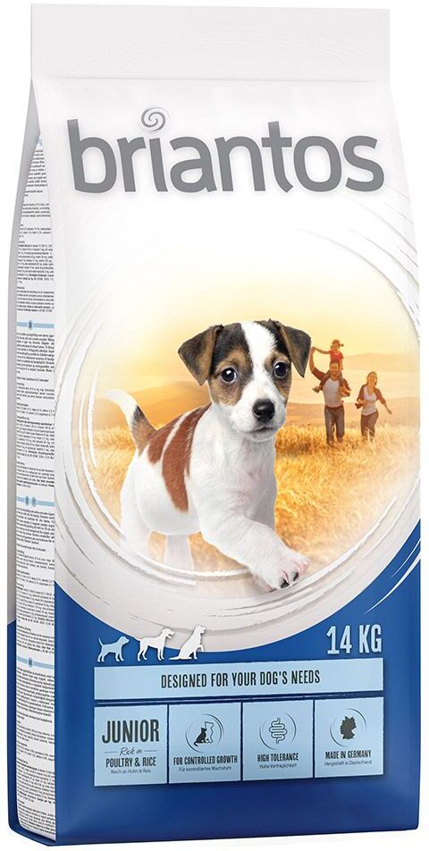 briantos 2x14kg Junior Young & Fit, poulet & riz Briantos Croquettes pour chien