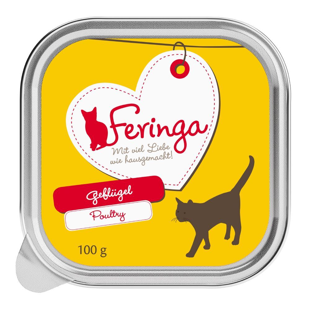 Feringa 24x100g Feringa Classic Meat Menu volaille - Pâtée pour chat