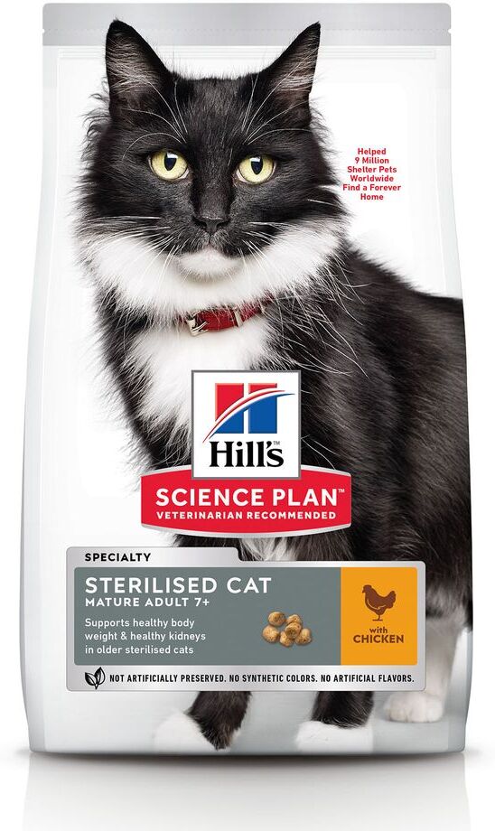 Hill's Science Plan Mature Adult Sterilised poulet pour chat - 10 kg