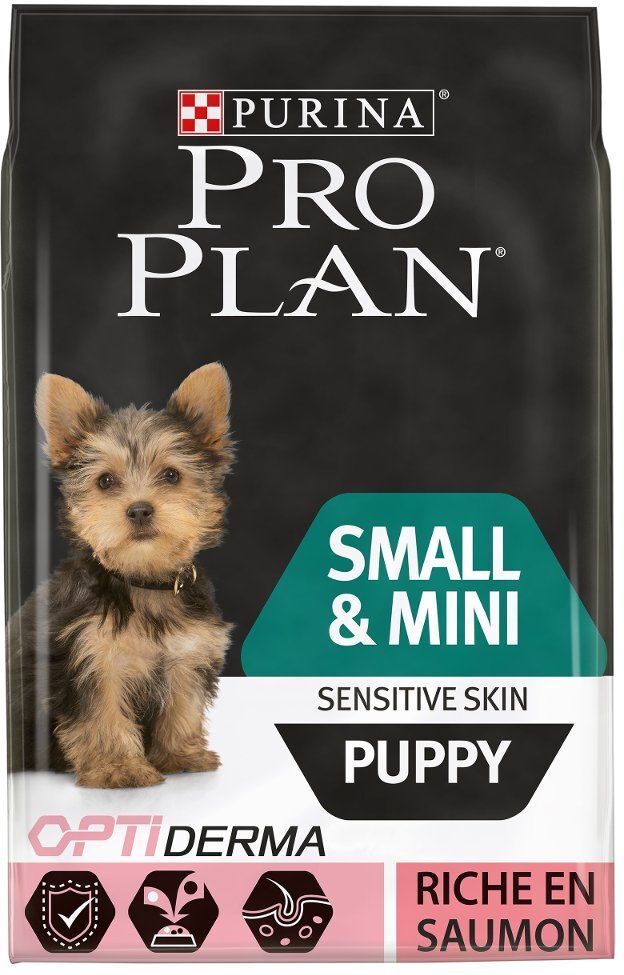 Pro Plan PURINA PRO PLAN Small & Mini Puppy Sensitive Skin saumon - 3 x 3 kg