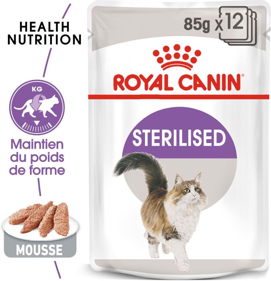 Royal Canin Sterilised Mousse pour chat - 24 x 85 g