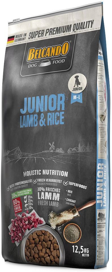 Belcando Junior agneau, riz pour chiot - 2 x 12,5 kg