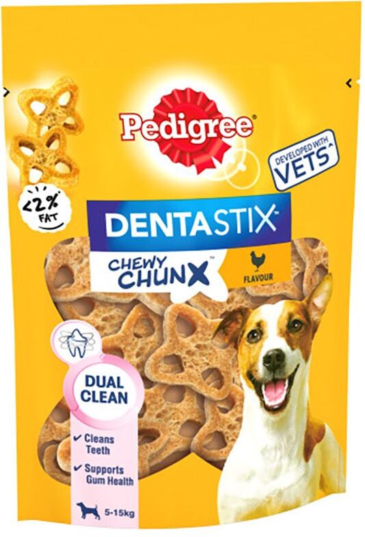 Pedigree Dentastix Chewy Chunx - Lot % : Mini bœuf 5 x 68 g (pour...