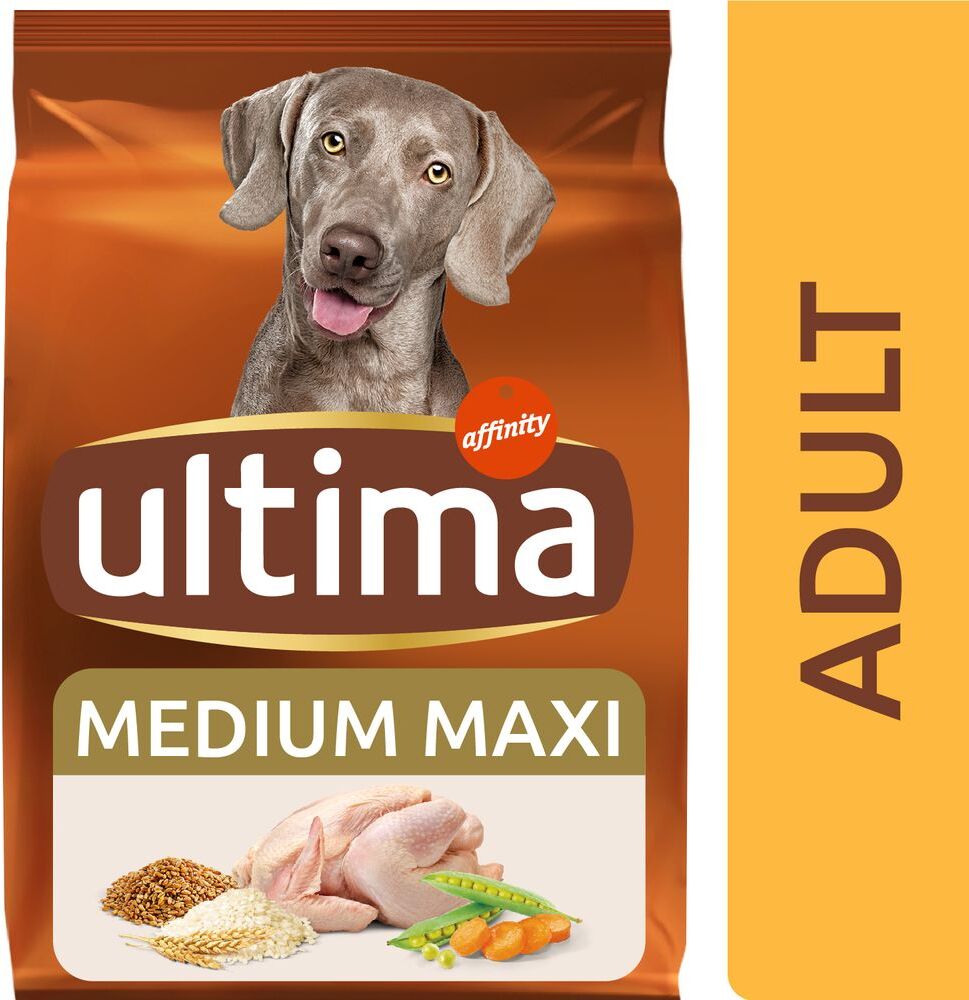 Affinity Ultima Ultima Medium / Maxi Adult poulet, riz pour chien - 18 kg