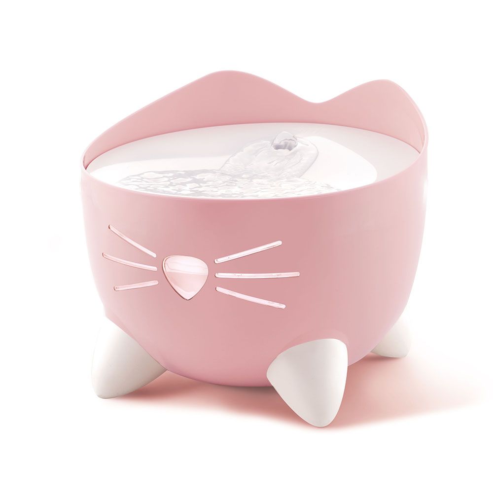 Catit Abreuvoir Catit PIXI rose pour chat - 6 filtres de rechange