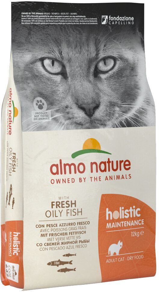 Almo Nature Holistic 2x12kg Almo Nature Holistic, poisson gras, riz - Croquettes pour Chat