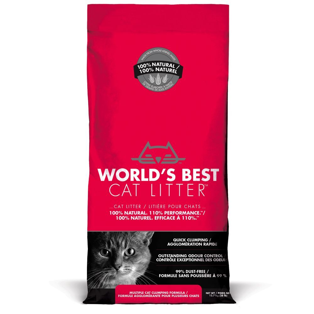 World's Best 2x127kg Extra Strength Litière World's Best Cat Litter - Litière pour...