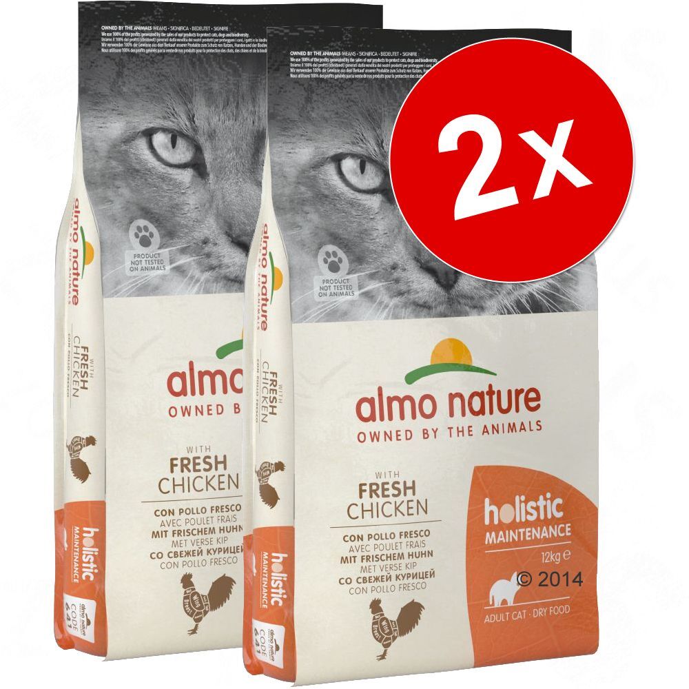 Almo Nature Holistic Lot de croquettes pour chat Almo Nature Holistic 2 x 12 kg - Kitten...