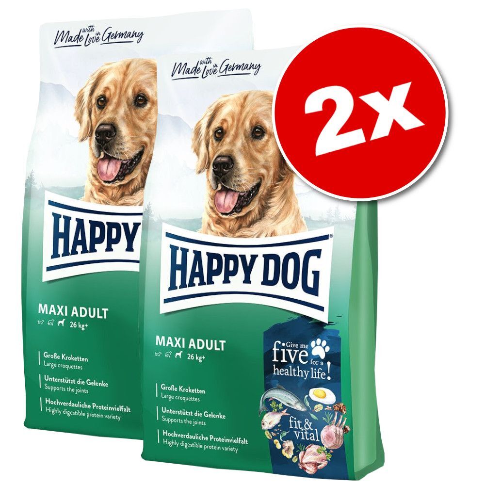 Happy Dog Supreme fit & vital Lot Happy Dog Supreme pour chien - fit & vital Medium Adult (2 x 12 kg)