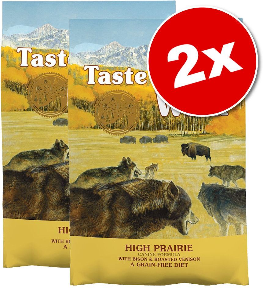 Taste of the Wild Lot Taste of the Wild pour chien - High Prairie Canine (2 x 12,2 kg)