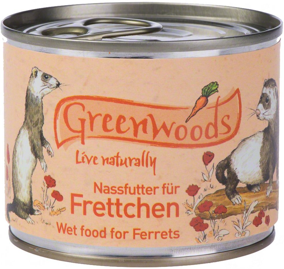 Greenwoods Small Animals Nourriture pour furet Greenwoods - 24 x 200 g