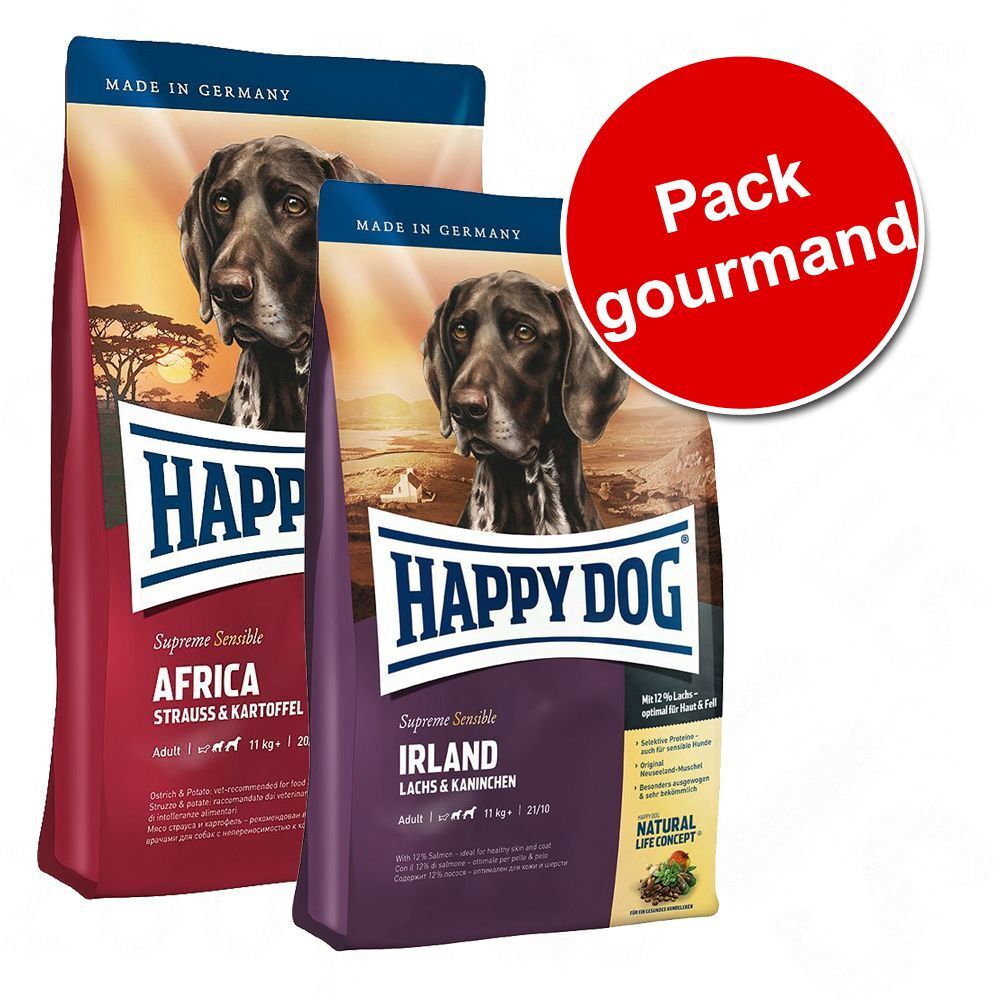Happy Dog Supreme Sensible Pack gourmand Tour du monde des saveurs Happy Dog Supreme Sensible -...