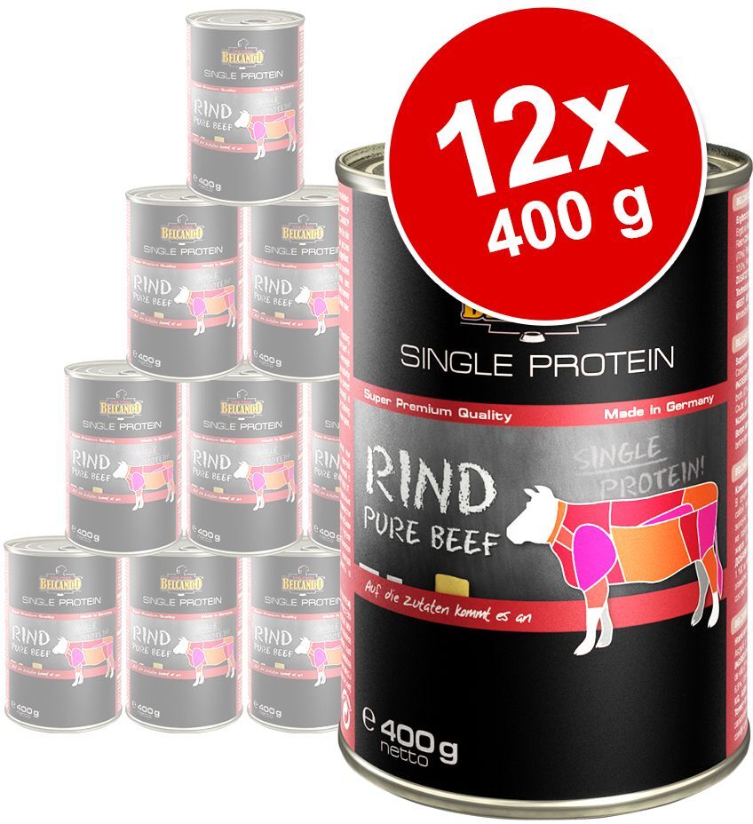 Belcando Single Protein 12 x 400 g pour chien - poulet