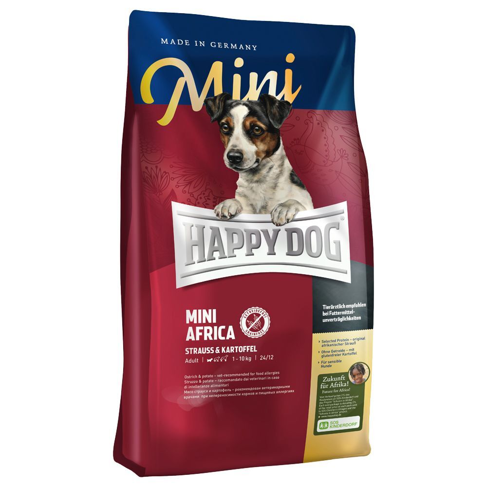 Happy Dog Supreme Sensible Happy Dog Supreme Mini Africa pour chien - 2 x 4 kg