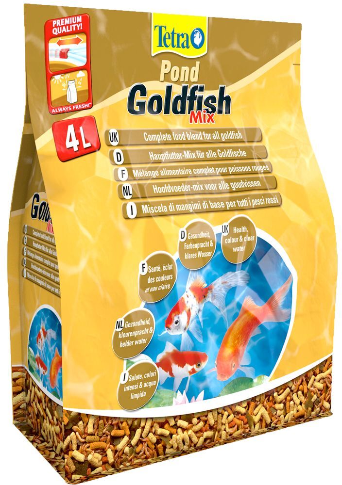 Tetra Pond Goldfish Mix pour poissons - 2 x 4 L