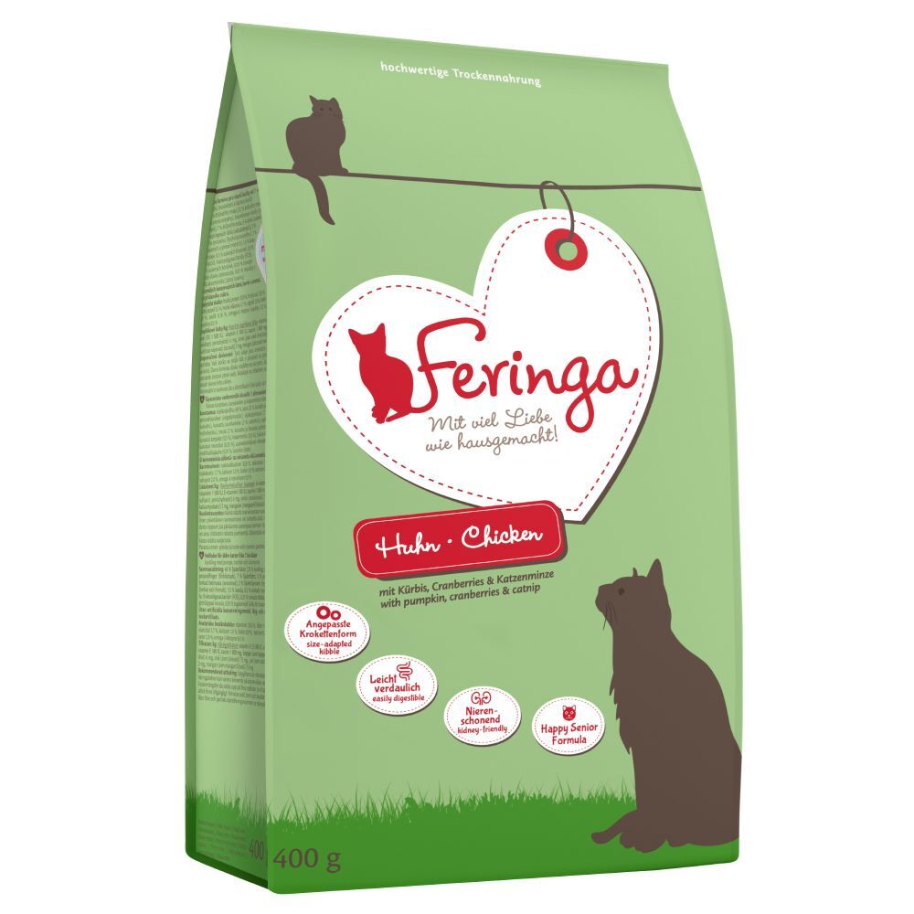 Feringa 2kg Feringa Senior, poulet - Croquettes sans céréales pour chat âgé