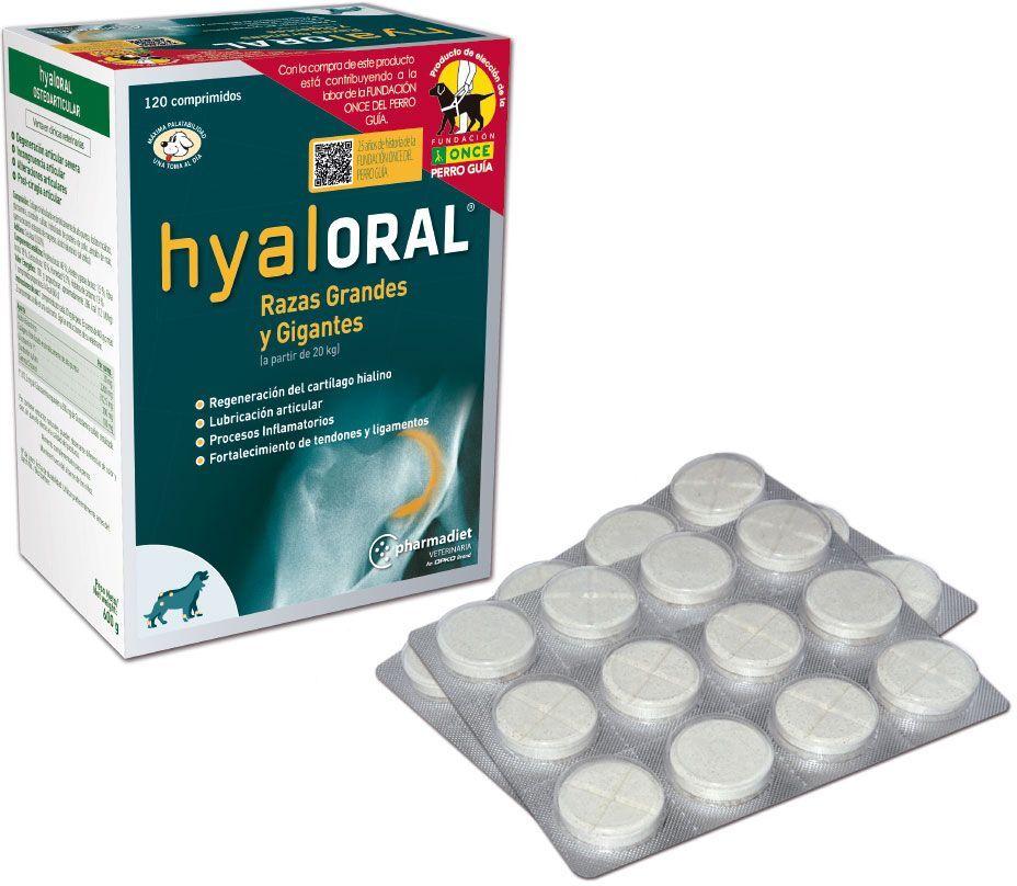 Hyaloral pour chiens de grandes et très grandes races - 2 x 360...