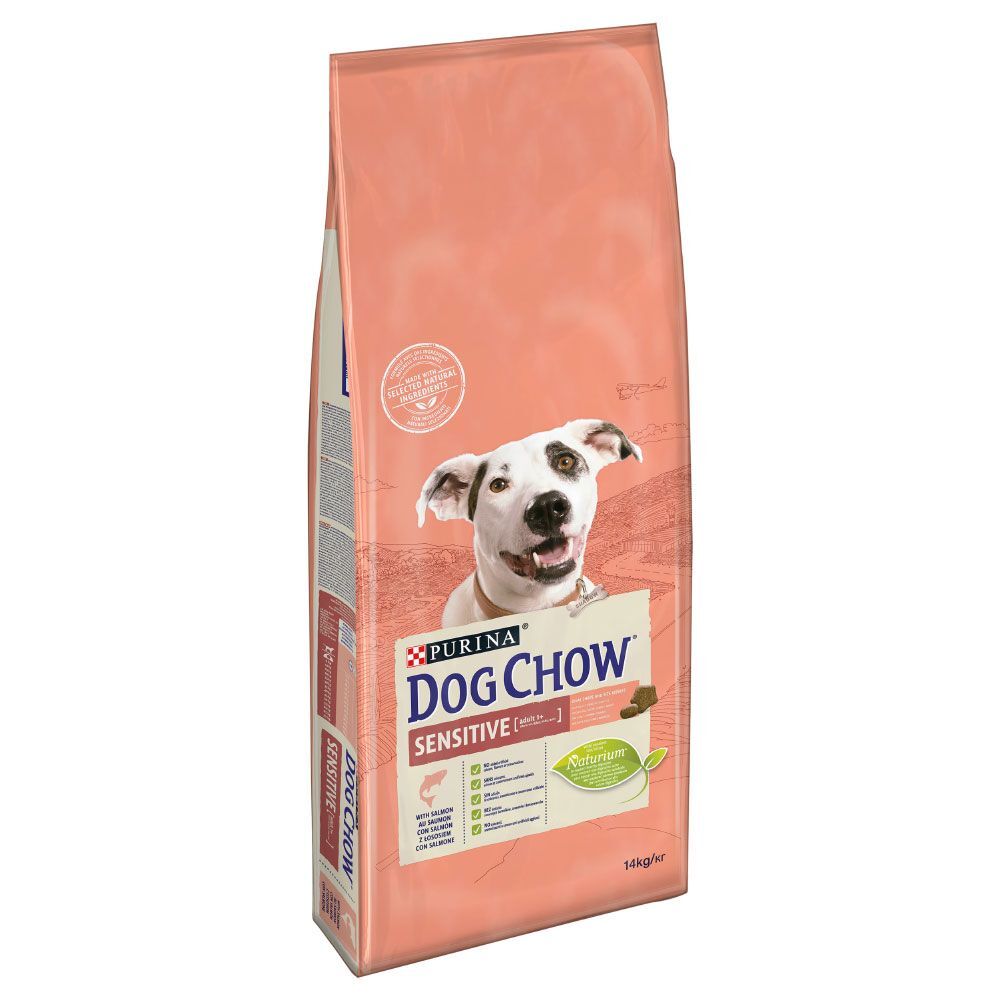 Dog Chow PURINA Dog Chow Adult Sensitive, saumon pour chien - 14 kg