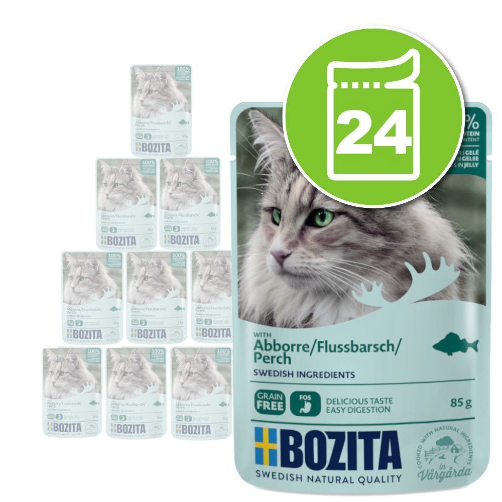 Bozita Bouchées en gelée 24 x 85 g pour chat - lot mixte viande &...