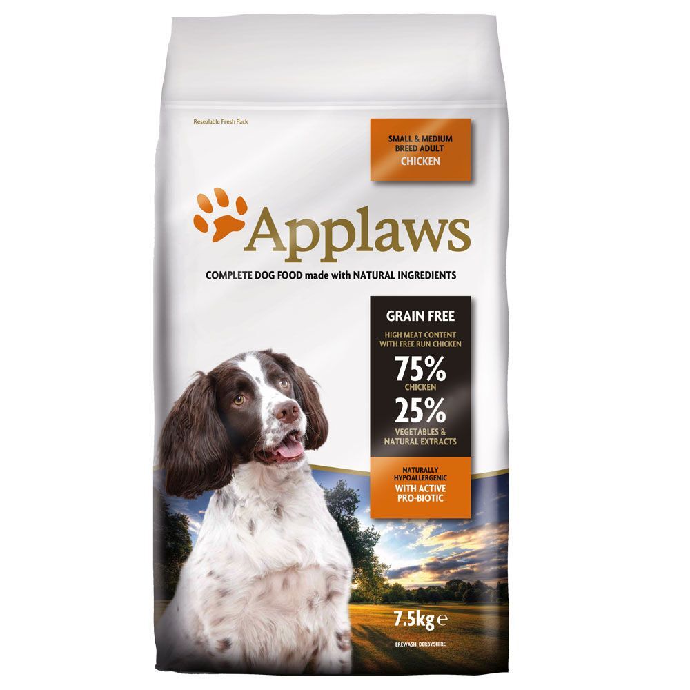 Applaws Adult Small & Medium Breed, poulet pour chien - 15 kg