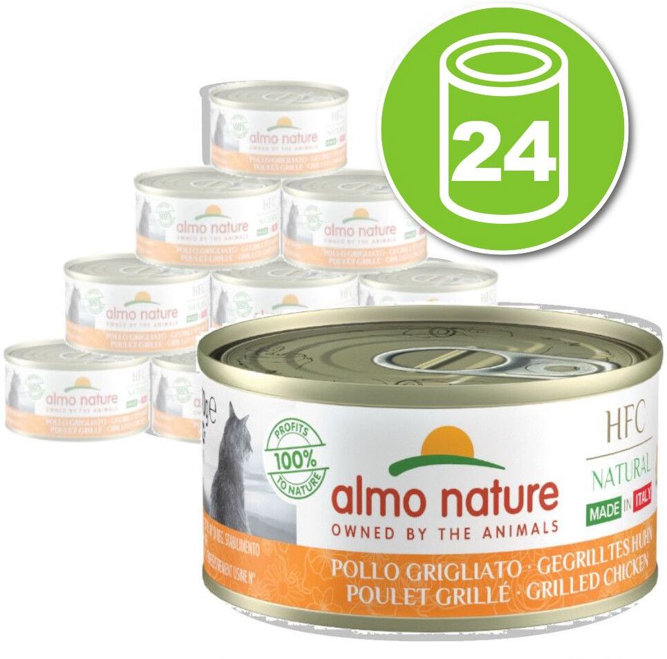 Almo Nature HFC Lot Almo Nature HFC Natural Made in Italy 24 x 70 g pour chat -...