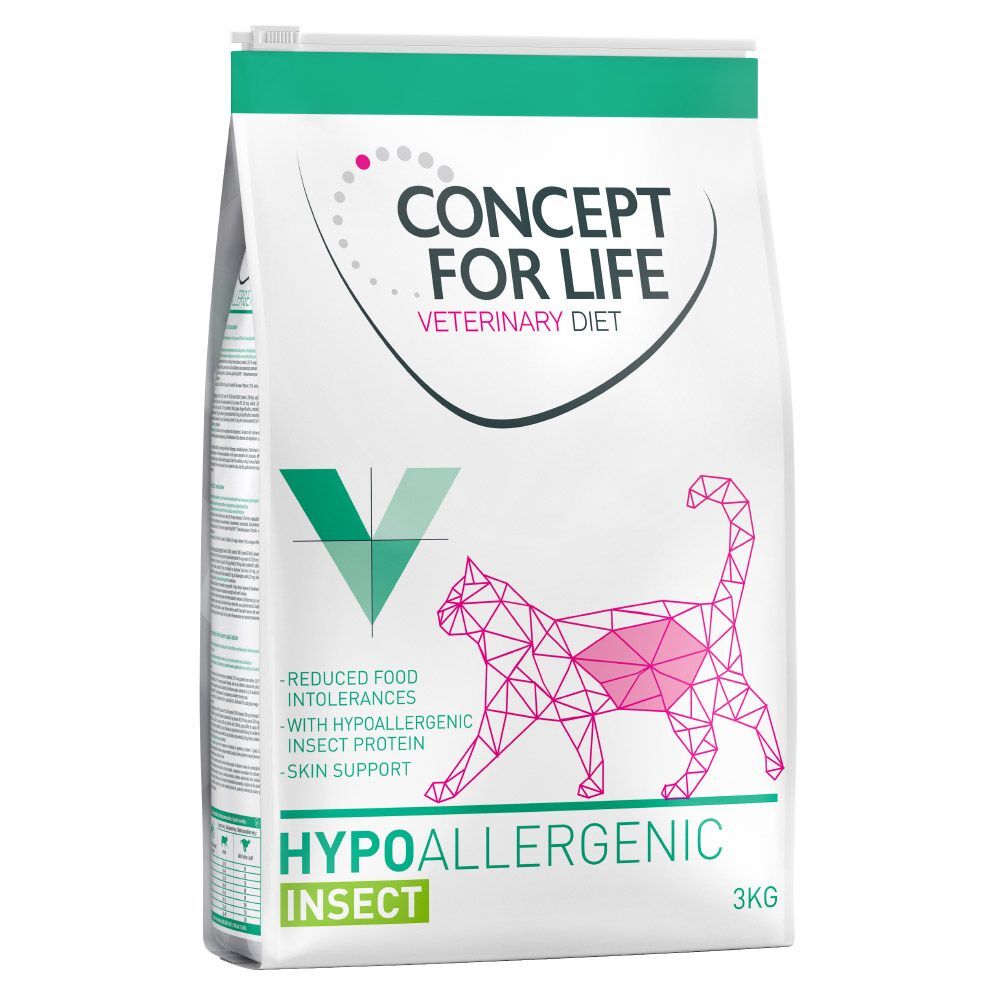 Concept for Life Veterinary Diet Hypoallergenic Insect pour chat - 3...
