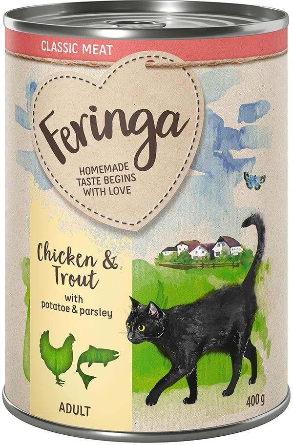 Feringa 6x400g Menus Duo - gibier Feringa - Pâtée pour Chat